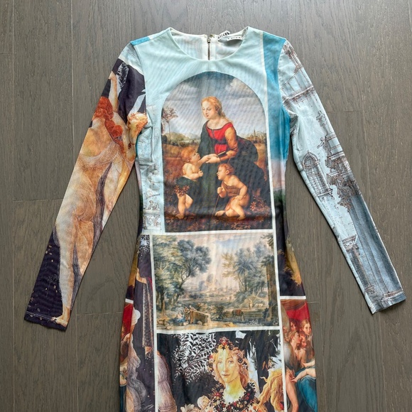 Alice + Olivia Delora Sunday Dreaming Maxi Dress Renaissance - Size 2 - EUC - Picture 5 of 12